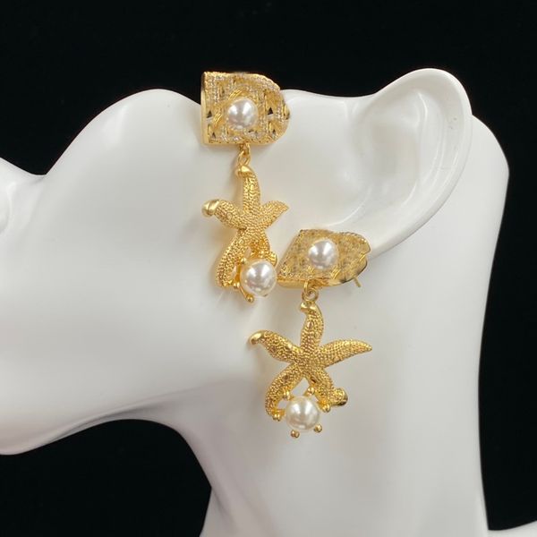 fashion d letter pearl starfish stud earrings 18k gold plated agate for women&girls valentine's mother's day wedding birthday desi, Golden;silver
fashion d letter pearl starfish stud earrings 18k gold plated agate for women&girls valentine's mother's day wedding birthday desi, Golden;silver
