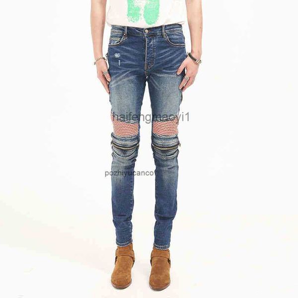 designer men jeans ch high street tide brand washing water used blue rib patch knee zipper motorcycle style slim fit jeans hip
designer men jeans ch high street tide brand washing water used blue rib patch knee zipper motorcycle style slim fit jeans hip