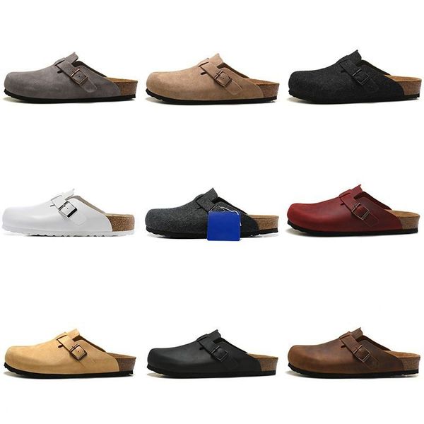 2023 designer sandals men women slide slippers boston soft footbed clogs suede leather buckle strap shoes outdoor indoor hombres mujeres sli, Black
2023 designer sandals men women slide slippers boston soft footbed clogs suede leather buckle strap shoes outdoor indoor hombres mujeres sli, Black