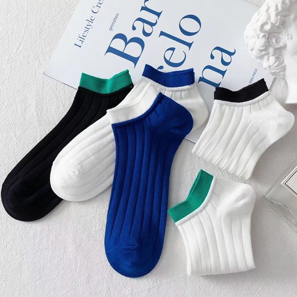 men's socks trend color matching summer sweat absorbent and breathable wear resistance difficult pilling sport stockings, Black
men's socks trend color matching summer sweat absorbent and breathable wear resistance difficult pilling sport stockings, Black