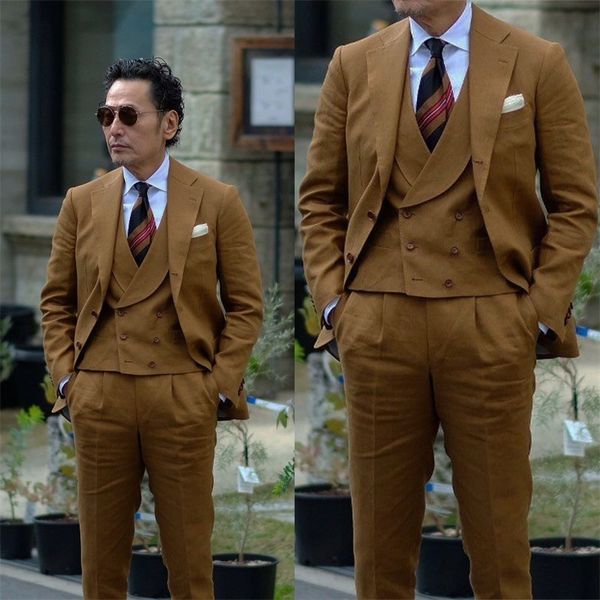 men's suits blazers 3 piece brown men suits classic wedding tuxedo notched lapel custom male jacket pants vest male fashion clothes cos, White;black
men's suits blazers 3 piece brown men suits classic wedding tuxedo notched lapel custom male jacket pants vest male fashion clothes cos, White;black