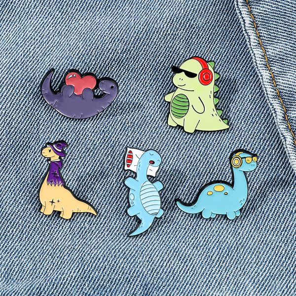 little dinosaur metal badge wearing sunglasses earphones dinosaur styling lacquer brooch cute anime movies games hard enamel pins collect me, Blue
little dinosaur metal badge wearing sunglasses earphones dinosaur styling lacquer brooch cute anime movies games hard enamel pins collect me, Blue