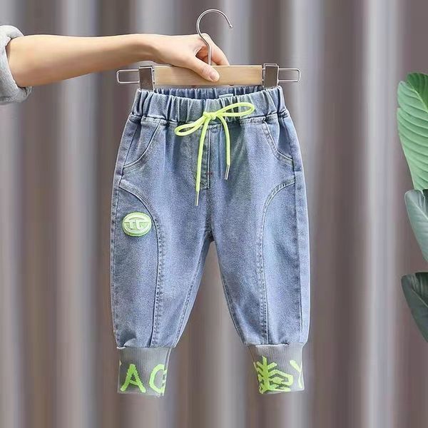jeans boys spring jeans children's pants foreign style baby spring and autumn trousers foot pants kids derss 230322, Blue
jeans boys spring jeans children's pants foreign style baby spring and autumn trousers foot pants kids derss 230322, Blue