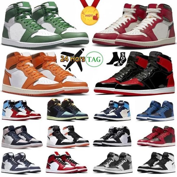 1 1s mens basketball shoes sneaker lost found gorge green yellow toe starfish bred patent dark mocha grey fog denim newstalgia toe men women
1 1s mens basketball shoes sneaker lost found gorge green yellow toe starfish bred patent dark mocha grey fog denim newstalgia toe men women