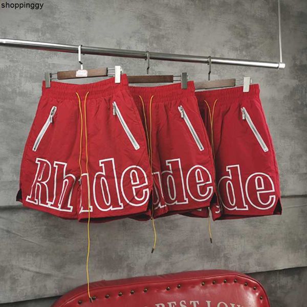 shorts wholesale rhude mesh green black red high street rh pill zip sports basketball, White;black