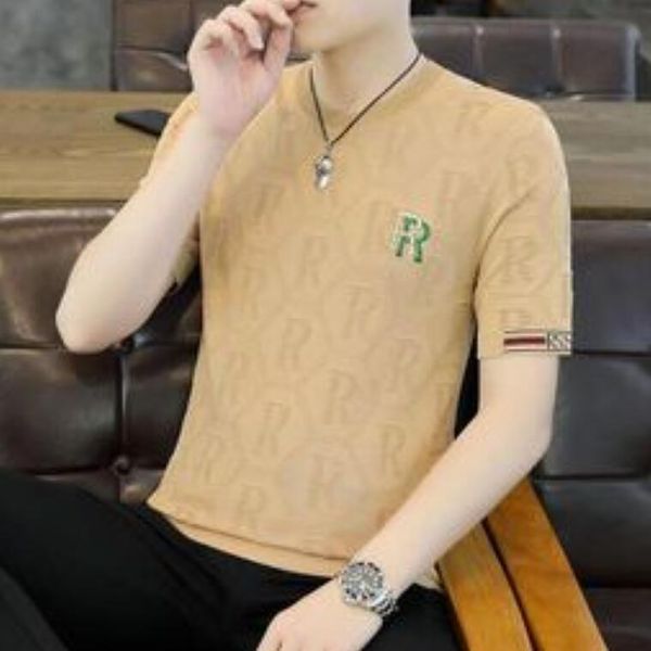 men's t-shirts r striped slim fit short sleeve casual business tee shirt homme knitted men clothing, White;black
men's t-shirts r striped slim fit short sleeve casual business tee shirt homme knitted men clothing, White;black