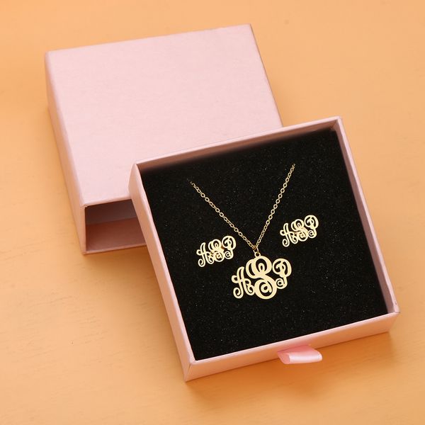 pendant dodoai customized jewelry sets trendy letter earrings stainless steel name necklace earrings bracelet ring nameplate gift 230321, Silver
pendant dodoai customized jewelry sets trendy letter earrings stainless steel name necklace earrings bracelet ring nameplate gift 230321, Silver