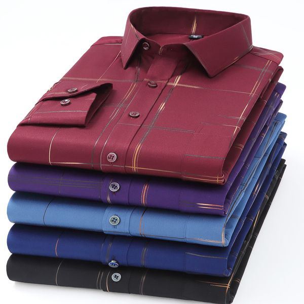 men's casual shirts spring mens long sleeve shirts luxury slim fit slik print red black purple soft smooth thin button social office wo, White;black
men's casual shirts spring mens long sleeve shirts luxury slim fit slik print red black purple soft smooth thin button social office wo, White;black