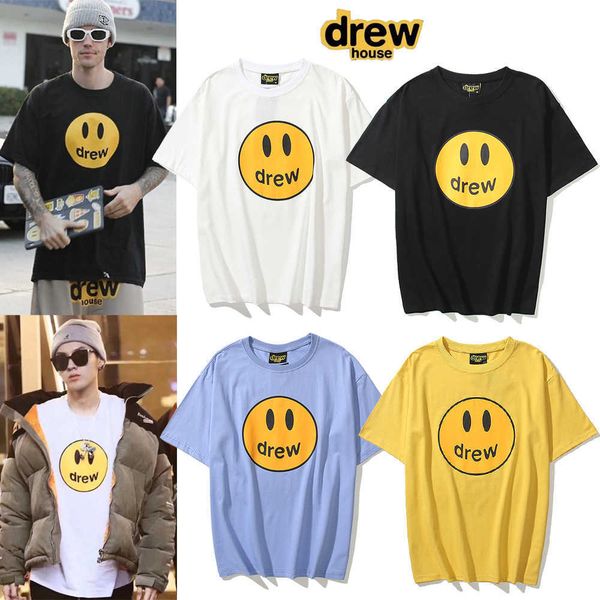 designe drew men's t-shirt house smiley face half sleeve fashion street couple high street short sleeve, White;black
designe drew men's t-shirt house smiley face half sleeve fashion street couple high street short sleeve, White;black
