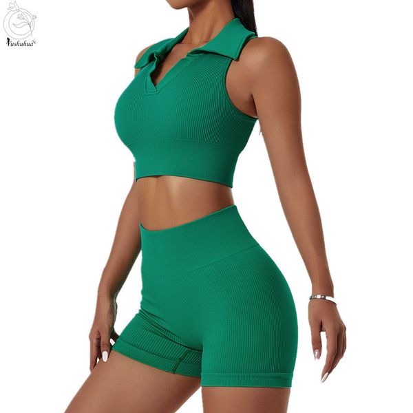 women's two piece pants knitting seamless sports suit lapel gather bra elasticity high waist gym squat shorts female yoga 2 set 230322, White
women's two piece pants knitting seamless sports suit lapel gather bra elasticity high waist gym squat shorts female yoga 2 set 230322, White
