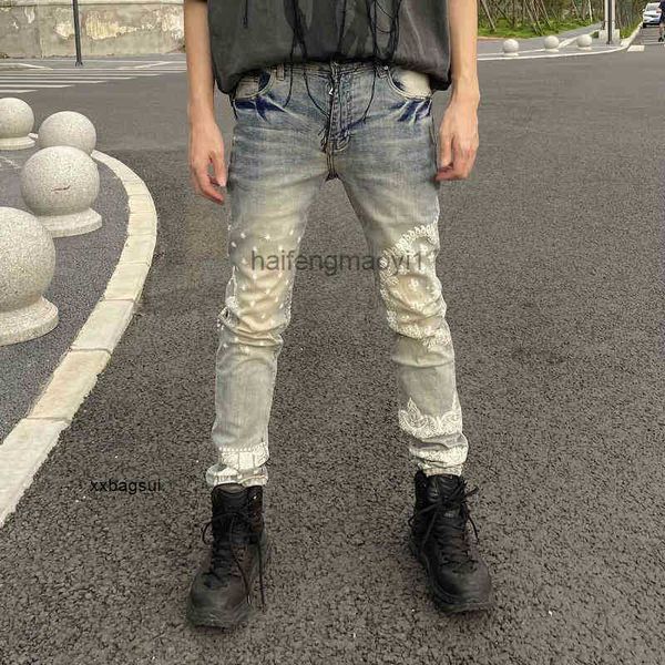 mens jeans chao brand fog co branded high street hole washing elastic locomotive grey slim ins jeans, Blue
mens jeans chao brand fog co branded high street hole washing elastic locomotive grey slim ins jeans, Blue