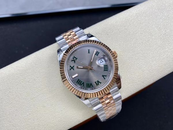 with original box fashion men's watch 41mm datejust automatic mechanical movement men's watches gray dial stainless steel strap sp, Slivery;brown
with original box fashion men's watch 41mm datejust automatic mechanical movement men's watches gray dial stainless steel strap sp, Slivery;brown