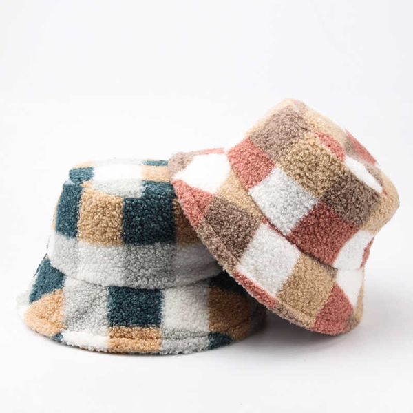 wide brim hats cntang 2022 women autumn winter bucket hat plaid warm plush fashion panama hats for ladies vintage teddy velvet fisherman cap, Blue;gray
wide brim hats cntang 2022 women autumn winter bucket hat plaid warm plush fashion panama hats for ladies vintage teddy velvet fisherman cap, Blue;gray
