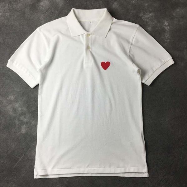 men's t-shirts european american and japanese fashion brand classic white with red heart polo shirt short sleeve couple embroidered cot, White;black
men's t-shirts european american and japanese fashion brand classic white with red heart polo shirt short sleeve couple embroidered cot, White;black