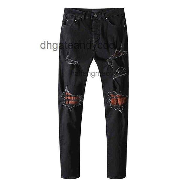 jean designer mens jean pants jeans mens jean pantsy men's summer loose straight hole, Blue
jean designer mens jean pants jeans mens jean pantsy men's summer loose straight hole, Blue