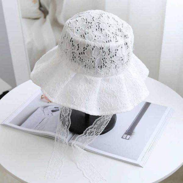 wide brim hats omea lace bucket hat women summer sun visor fashion fisherman elegant floral hat with ribbon floppy cap holiday luxury design, Blue;gray
wide brim hats omea lace bucket hat women summer sun visor fashion fisherman elegant floral hat with ribbon floppy cap holiday luxury design, Blue;gray