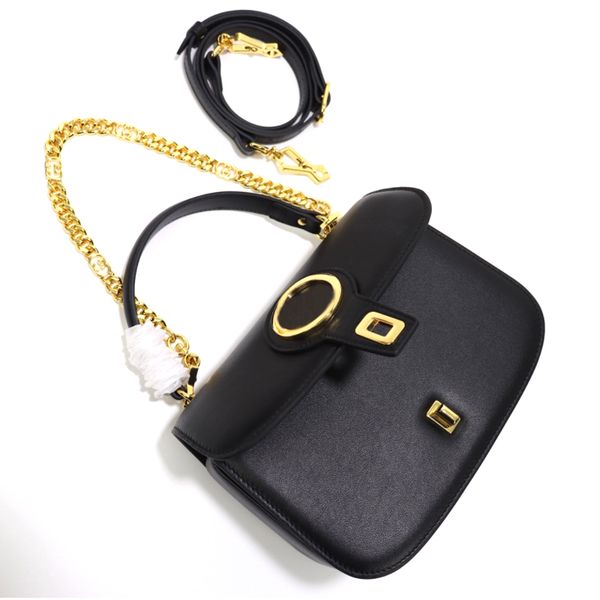 new chains bag men cross body bags genuine leather women designer handbag purse handle round interlocking twist buckle removable hardware ch
new chains bag men cross body bags genuine leather women designer handbag purse handle round interlocking twist buckle removable hardware ch