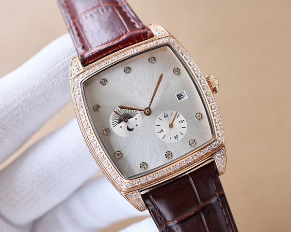 fashion men's wristwatch 42mm full diamond fully automatic 8s63 mechanical movement 904l precision steel case calfskin band sapphire wa, Slivery;brown
fashion men's wristwatch 42mm full diamond fully automatic 8s63 mechanical movement 904l precision steel case calfskin band sapphire wa, Slivery;brown