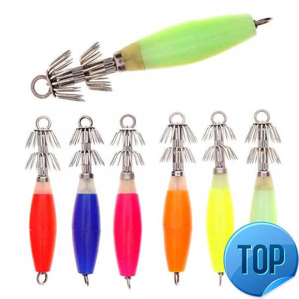 1 piece of squid hook 15.5g/9cm fishing bait with double umbrella hook needle type ocs bait
1 piece of squid hook 15.5g/9cm fishing bait with double umbrella hook needle type ocs bait
