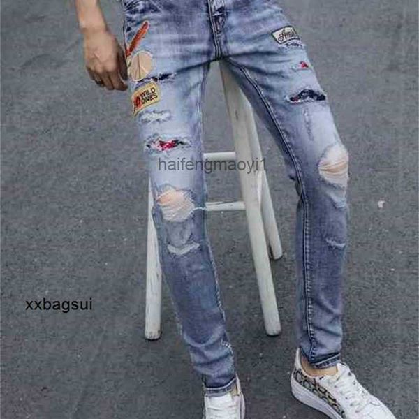 mens jeans designer autumn hole patch embroidered slim fit washed fashion pants 8292 hip hop, Blue
mens jeans designer autumn hole patch embroidered slim fit washed fashion pants 8292 hip hop, Blue