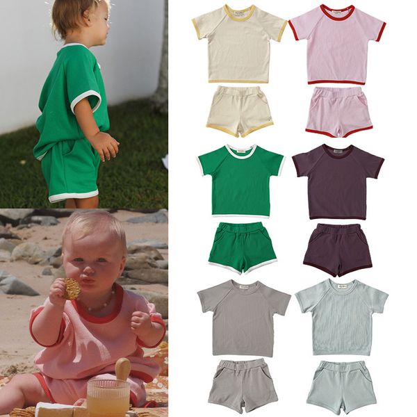 clothing sets kids clothes summer brand design baby boys girls short sleeve tees shorts 2 pcs for toddler 230322, White
clothing sets kids clothes summer brand design baby boys girls short sleeve tees shorts 2 pcs for toddler 230322, White