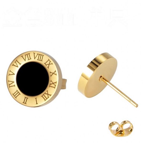 designer designs classic fashion 18k gold titanium steel simple round studs for men and women, Golden;silver
designer designs classic fashion 18k gold titanium steel simple round studs for men and women, Golden;silver