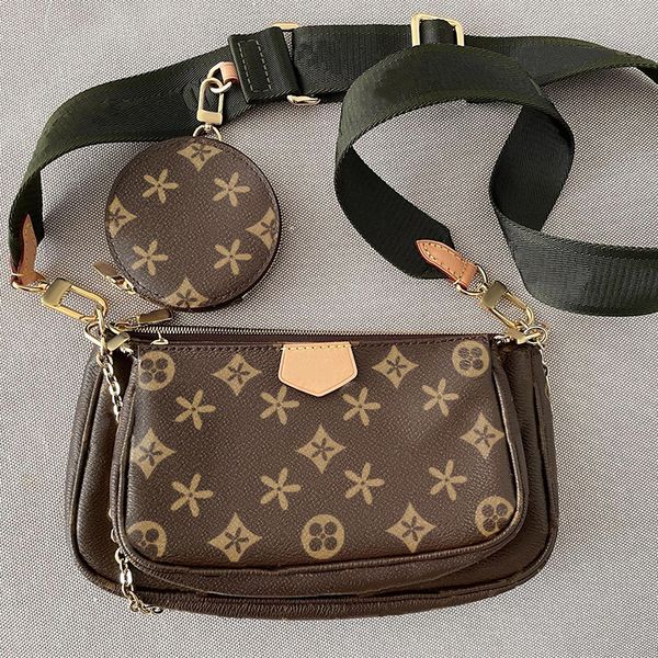

2023 m44813 pochette bag fashion womens mens shoulder bags luxury tote handbag brown flower designer weekend shopping clutch cross body leat