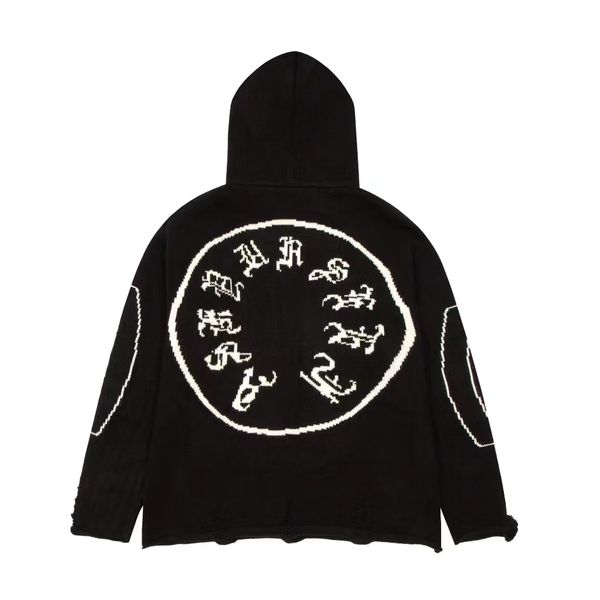 fashion new men's hoodie autumn and winter new knitwear loose contrast wool long sleeve sweater embroidery five point star top, Black
fashion new men's hoodie autumn and winter new knitwear loose contrast wool long sleeve sweater embroidery five point star top, Black
