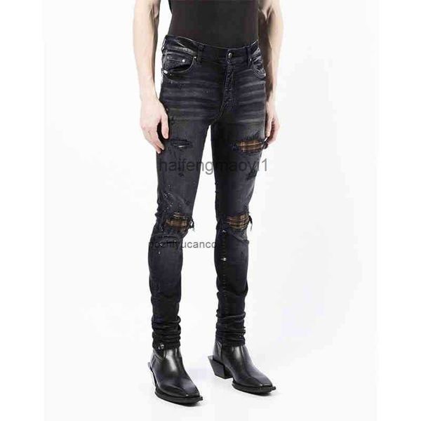 designer men jeans ch high street tide brand washing water made old black cow spray paint hole plaid paste cloth slim fit sm aoy, Blue
designer men jeans ch high street tide brand washing water made old black cow spray paint hole plaid paste cloth slim fit sm aoy, Blue