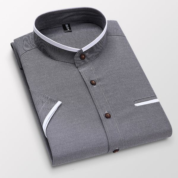 men's casual shirts summer men short sleeve shirt stand oxford fashion causal dress business male shirts man brand clothes 5xl sh017 23, White;black
men's casual shirts summer men short sleeve shirt stand oxford fashion causal dress business male shirts man brand clothes 5xl sh017 23, White;black
