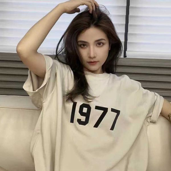 essentialls t shirt for men women sport tshirt 1977 digital print crew neck short sleeve summer, White;black
essentialls t shirt for men women sport tshirt 1977 digital print crew neck short sleeve summer, White;black