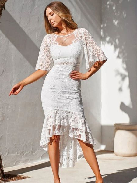 party dresses summer women short front long back mermaid homecoming dresses hi-lo lace half sleeves cocktail party dress woman dress 230322, White;black
party dresses summer women short front long back mermaid homecoming dresses hi-lo lace half sleeves cocktail party dress woman dress 230322, White;black