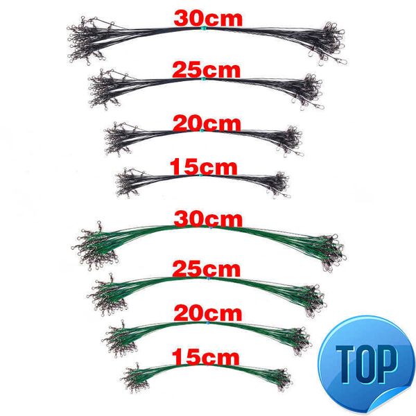 10pcs luya bait line anti-bite steel front wire leader with swivel fishing accessory lead core leash gear 15c-30cm
10pcs luya bait line anti-bite steel front wire leader with swivel fishing accessory lead core leash gear 15c-30cm