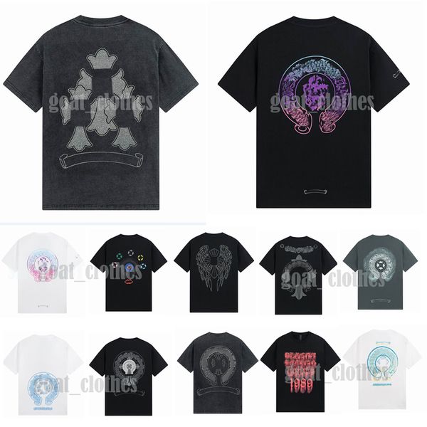 2023 designer classic chromes mens t-shirts summer ch brand t-shirts white short casual embossed letter heart horseshoe sanskrit cross patte, White;black
2023 designer classic chromes mens t-shirts summer ch brand t-shirts white short casual embossed letter heart horseshoe sanskrit cross patte, White;black