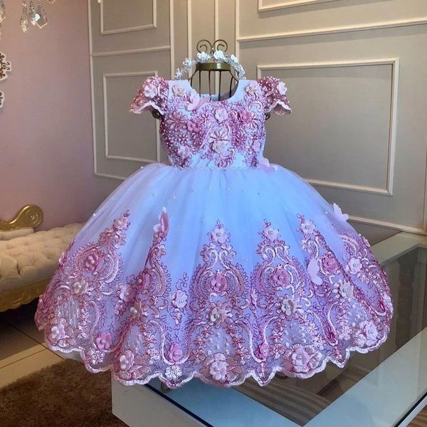 fabulous 3d appliqued flower girl dresses backless pageant gowns for wedding and birthday tulle floor length ball gown kid pageant dress, White;blue
fabulous 3d appliqued flower girl dresses backless pageant gowns for wedding and birthday tulle floor length ball gown kid pageant dress, White;blue