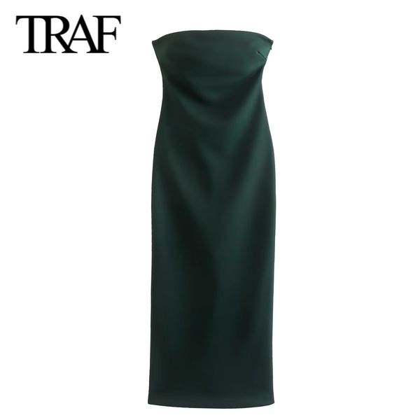 casual dresses traf women fashion spring summer side zip robe strapless straight long chic female vintage evening 230321, Black;gray
casual dresses traf women fashion spring summer side zip robe strapless straight long chic female vintage evening 230321, Black;gray