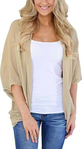 women's swimwear prettoday women's summer chiffon kimono cardigans batwing sleeve sheer shawl cover ups, White;black
women's swimwear prettoday women's summer chiffon kimono cardigans batwing sleeve sheer shawl cover ups, White;black