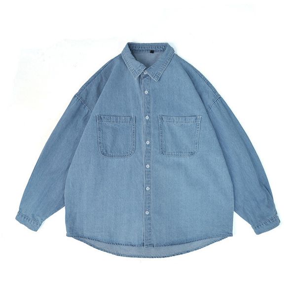 men's casual shirts denim shirt male korean style trendy oversize shirt jacket varsity spring autumn men's blouses and shirts wome, White;black
men's casual shirts denim shirt male korean style trendy oversize shirt jacket varsity spring autumn men's blouses and shirts wome, White;black