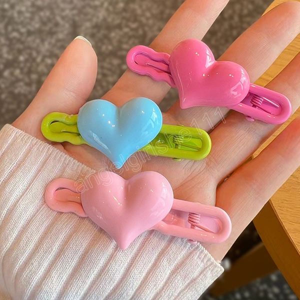 sweet candy colored clip girls resin 3d heart hair clips fashion headwear for women hair accessories, Slivery;white
sweet candy colored clip girls resin 3d heart hair clips fashion headwear for women hair accessories, Slivery;white
