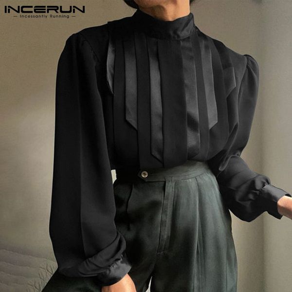 men s t shirts 2023 t shirt striped patchwork turtleneck long sleeve elegant casual tee vintage streetwear camisetas s 5xl incerun 230321, White;black
men s t shirts 2023 t shirt striped patchwork turtleneck long sleeve elegant casual tee vintage streetwear camisetas s 5xl incerun 230321, White;black