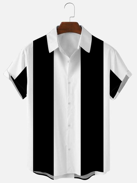 men's casual shirts solid color striped creative men's t-shirt 3d printing summer beach casual simple high-quality shirt hawaiian, White;black
men's casual shirts solid color striped creative men's t-shirt 3d printing summer beach casual simple high-quality shirt hawaiian, White;black