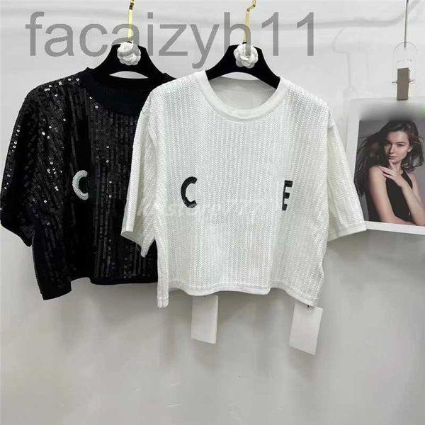 designer 2022 women summer tee with letter sequins female milan runway crop t-shirt clothing high end short loose pullovers camisole udfn, White
designer 2022 women summer tee with letter sequins female milan runway crop t-shirt clothing high end short loose pullovers camisole udfn, White