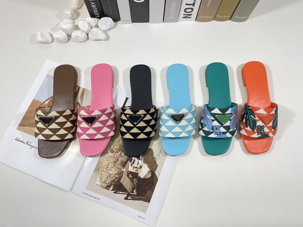 2023 designer women slippers embroidered sandals fabric triangle slides mules knitted slipper womens home flip flops casual summer leather f, Black
2023 designer women slippers embroidered sandals fabric triangle slides mules knitted slipper womens home flip flops casual summer leather f, Black