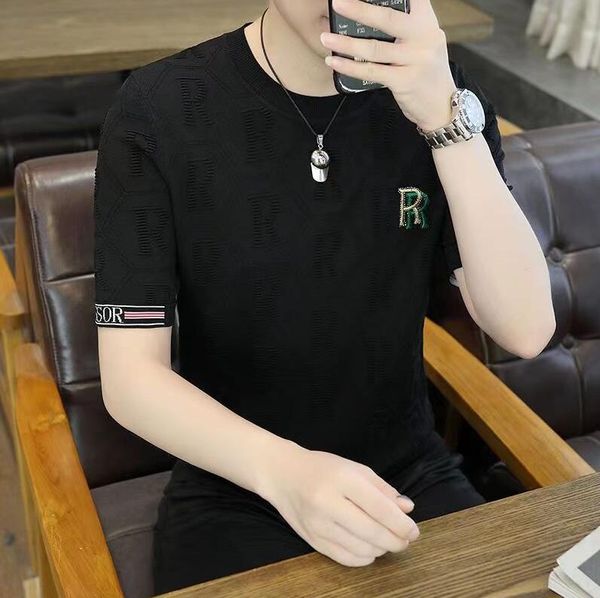 men's t-shirts fashion striped t shirts men clothing slim fit short sleeve casual business tee shirt homme knitted, White;black
men's t-shirts fashion striped t shirts men clothing slim fit short sleeve casual business tee shirt homme knitted, White;black