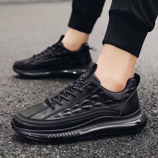 dress shoes spring men platform sneakers fashion black lace up non slip walking water proof male casual flats footwearsize 45 230322
dress shoes spring men platform sneakers fashion black lace up non slip walking water proof male casual flats footwearsize 45 230322