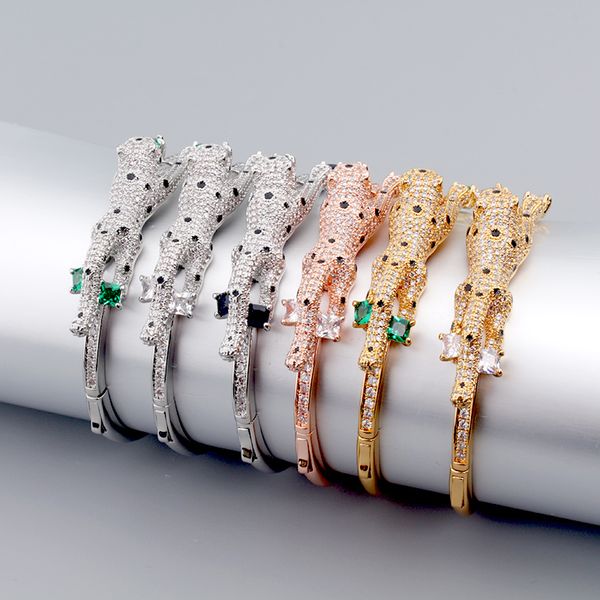 men's leopard diamond designer gold cuff bracelet bangle for jewelry femme silver set diamond simple love women men couple bracelets go, Black
men's leopard diamond designer gold cuff bracelet bangle for jewelry femme silver set diamond simple love women men couple bracelets go, Black