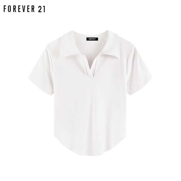 forever21 women's t-shirt shirt short sleeve t-shirt polo neck slim fit short irregular women's t-shirshirtt, White
forever21 women's t-shirt shirt short sleeve t-shirt polo neck slim fit short irregular women's t-shirshirtt, White