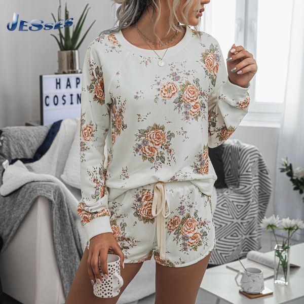 women's two piece pants homewear suit casual loose printed shorts set women summer round neck pullover and comfor sleepwear tracksuit t, White
women's two piece pants homewear suit casual loose printed shorts set women summer round neck pullover and comfor sleepwear tracksuit t, White