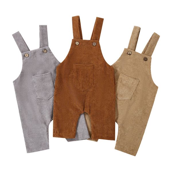 baby rompers boys corduroy suspenders girls clothes fashion casual jumpsuits button pocket infant solid autumn onesies newborn playsuits bod, Blue
baby rompers boys corduroy suspenders girls clothes fashion casual jumpsuits button pocket infant solid autumn onesies newborn playsuits bod, Blue