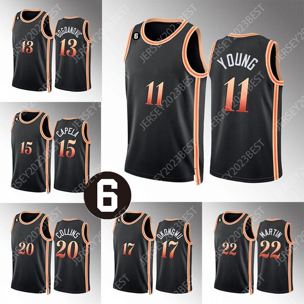 custom 11 young basketball jersey 13 dejounte 22 martin 17 okongwu 12 bogdan 5 john 20 collins black jerseys 2022-23 city men women youth, Black;red
custom 11 young basketball jersey 13 dejounte 22 martin 17 okongwu 12 bogdan 5 john 20 collins black jerseys 2022-23 city men women youth, Black;red